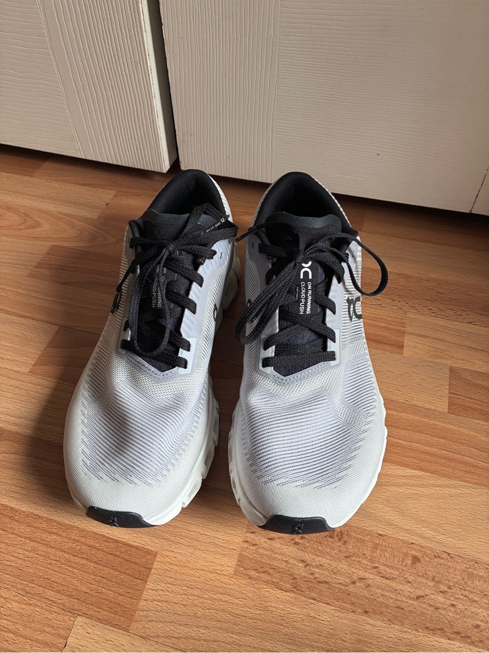 OnCloud Running Cloudgo Lightweight Running Shoes in White & Black
